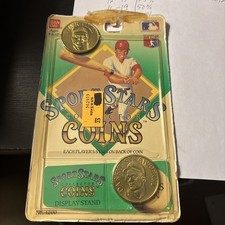 1990 Tim Raines/ Daryl Strawberry bandai sportstars collector brass coins