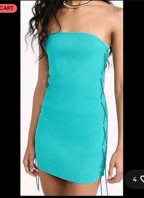 Giuseppe Di Morabito ''Knit mini'' crystal dress sz 40 US 4 Blue