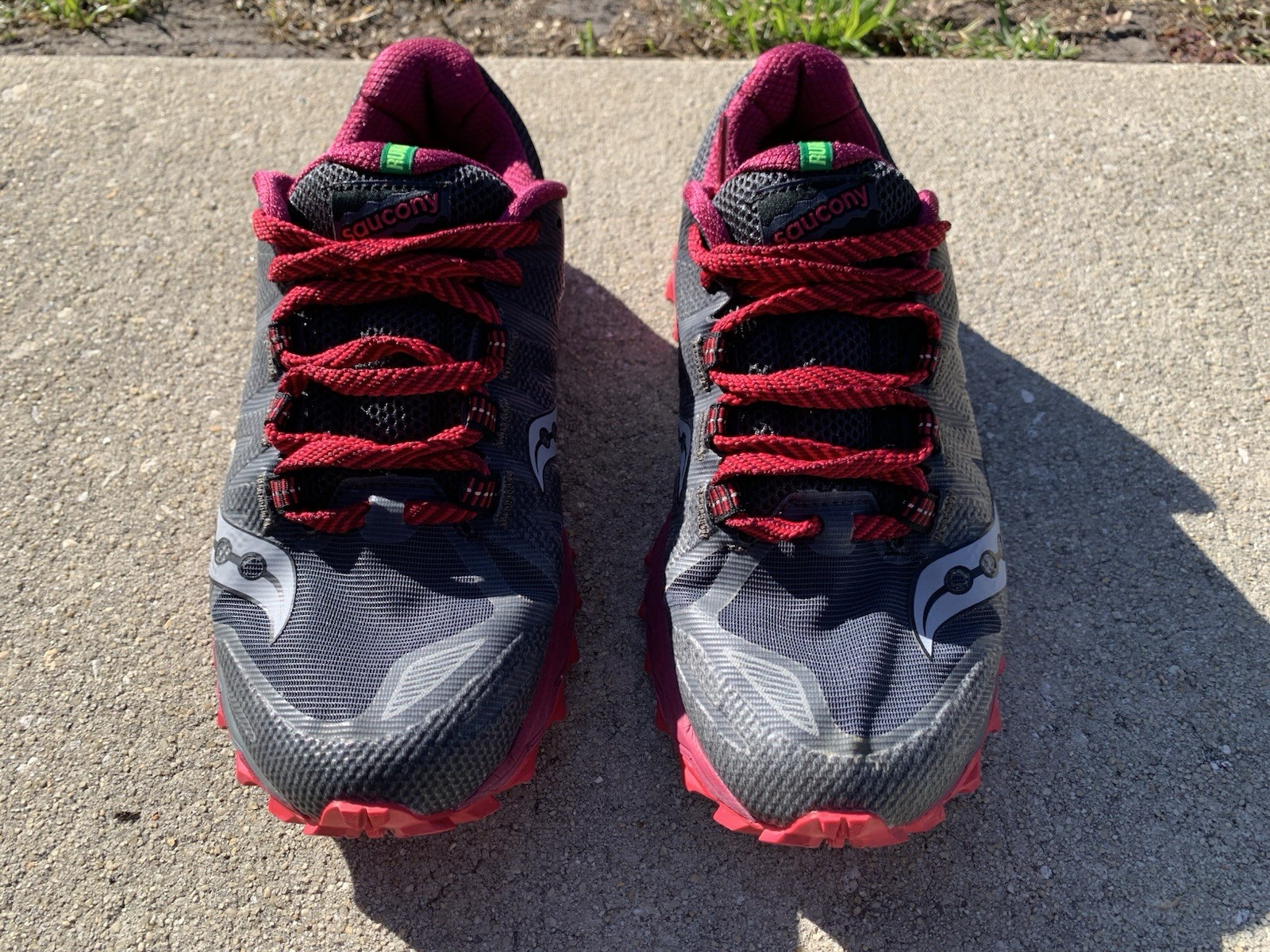 Size 9 - Saucony Peregrine 7 Women's Trail Running Shoes Gray/Red S10359-1 thumbnail 4