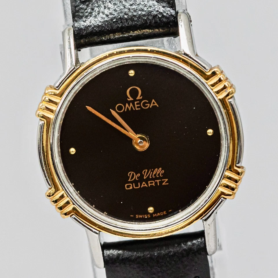 No Tariffs *NEAR MINT* Vintage 1982 OMEGA De Ville Cal.1387 Qz Push Crown Ladies - Image 3 of 4