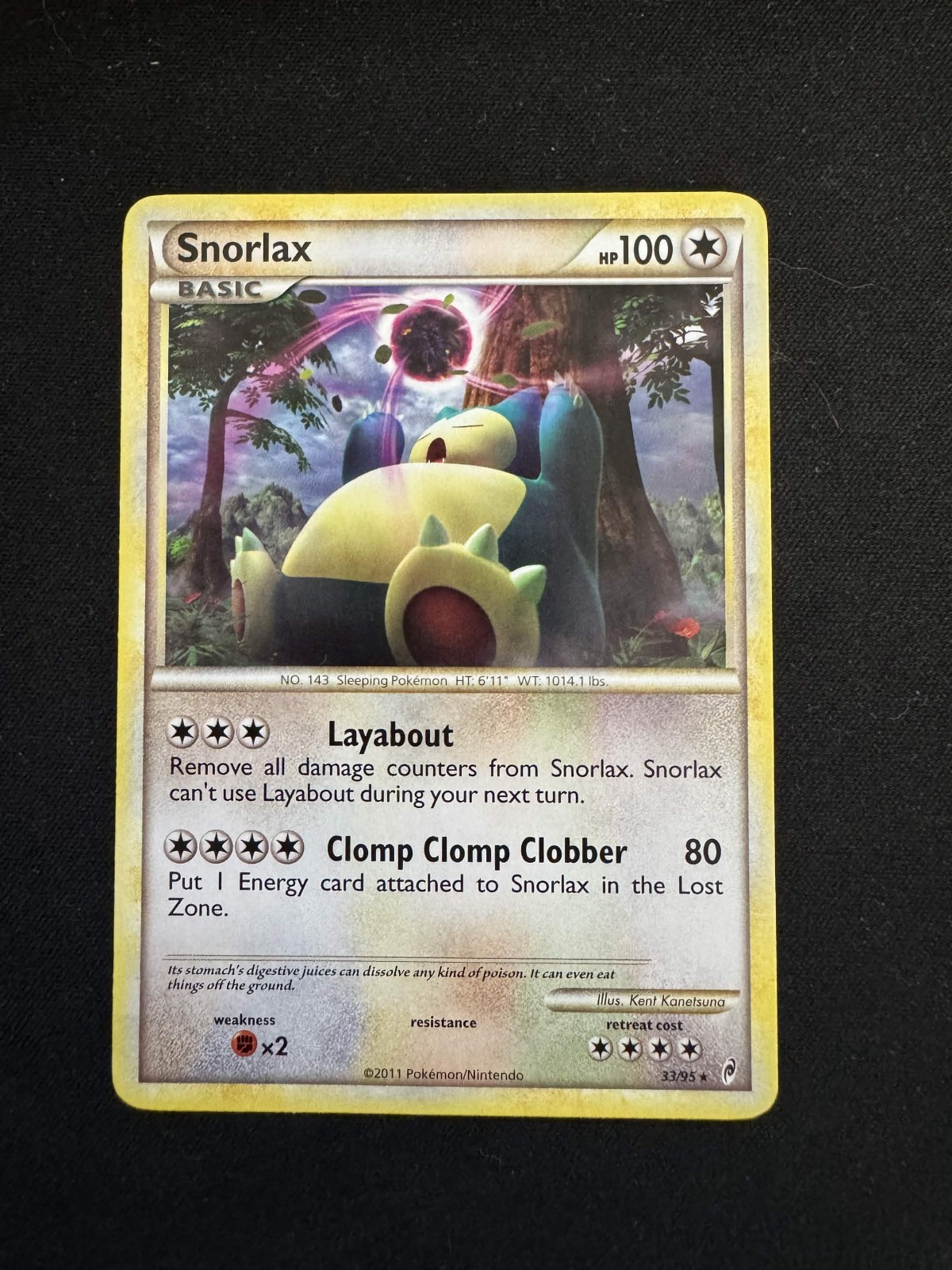 Snorlax 33/95 Call of Legends Pokemon Non Holo LP *RARE*
