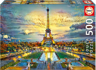 NEW Educa Jigsaw Puzzle 500 Pieces 10+ Ages Eiffel Tower