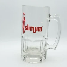 Gigantic Vintage Slim Jim Mug Glass Tall & Heavy Libbey