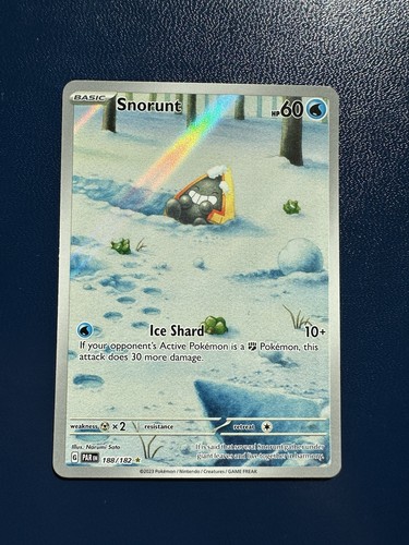 Snorunt 188/182 Holo - Pokemon Paradox Rift NM