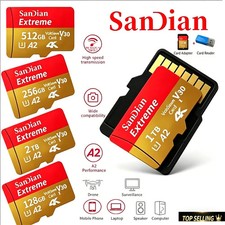 2TB TF Card V30 Class 10 Up Memory Card Flash Card Cell Phone Camera Videos Game