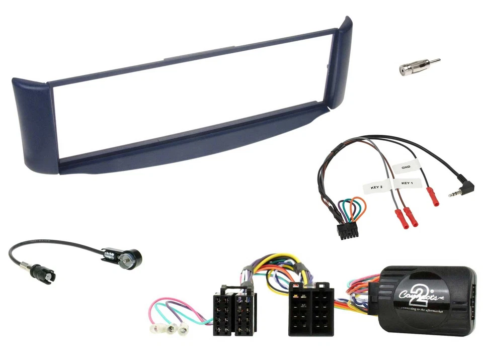 JVC Bluetooth DAB USB Lenkrad Autoradio für Smart ForTwo 2004-2007 blau - Bild 3 von 4