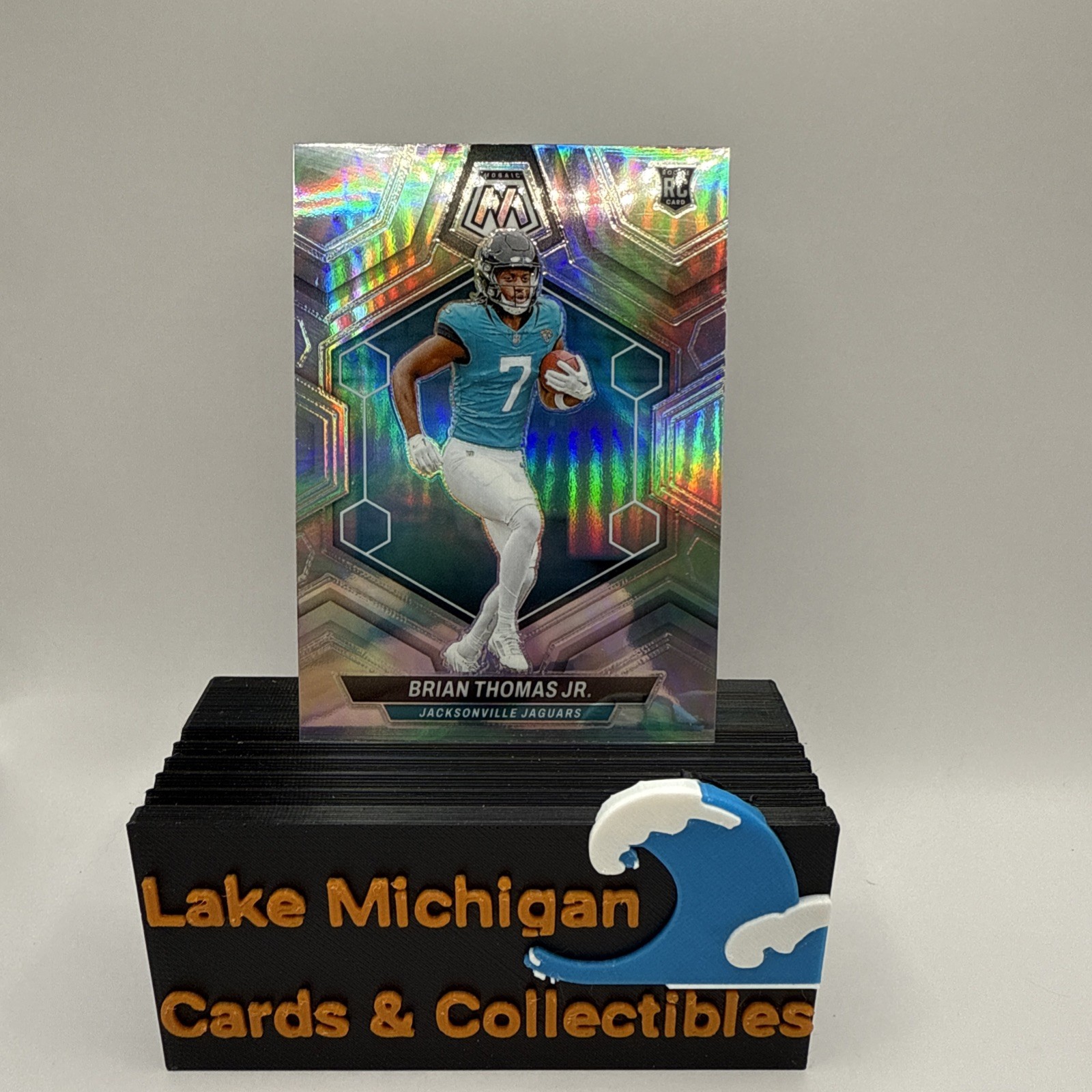 2024 Panini Mosaic - Rookies Brian Thomas Jr. #323 Silver Prizm (RC)