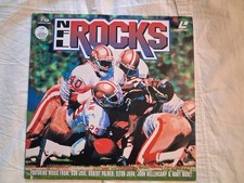 NFL ROCKS Laserdisc Music LD Mellencamp, Robert Palmer, Elton John, Bon Jovi .