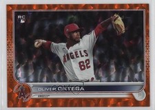 2022 Topps Series 2 Orange Foilboard 27/299 Oliver Ortega #554 uk2