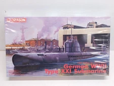 Shanghai Dragon #1008 German WWII Type XXI Submarine 1:350 Scale - NIB