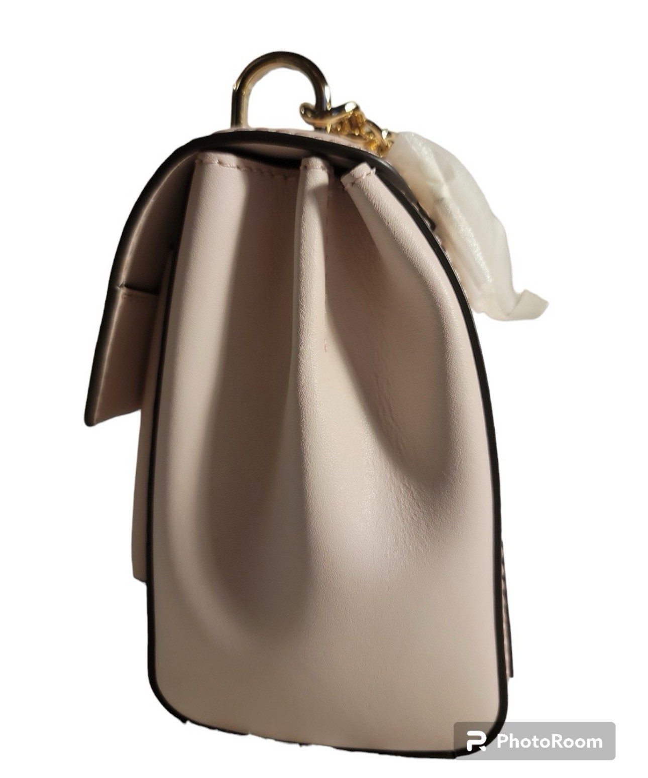 Michael Kors Powder Blush Medium Shoulder Bag with Strap Accent & Gold Hardware thumbnail 2