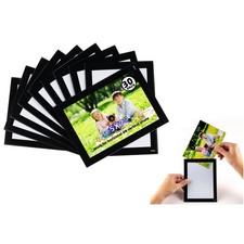 STTMGN Magnetic Picture Frames 5X7 for Fridge 30 5X7", 5X7" 30PCS Black