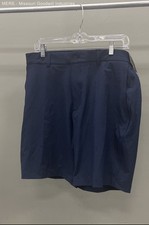 Short de golf élastique homme Walter Hagen P11 Performance bleu marine 9" entrejambe neuf avec étiquette taille 36