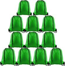 12 Pcs Drawstring Backpack Bags String Backpack Bulk Sport Gym Sack Bags for Tra