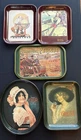 Vintage Advertising Tray Lot Of 5 Coca Cola Peugeot Norman Rockwell