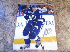 ALEX KILLORN SIGNED 8x10 MATTE PHOTO TAMPA BAY LIGHTNING (D)