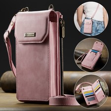 Women Leather Cell Phone Wallet Case Small Shoulder Bag Purse Crossbody Handbag