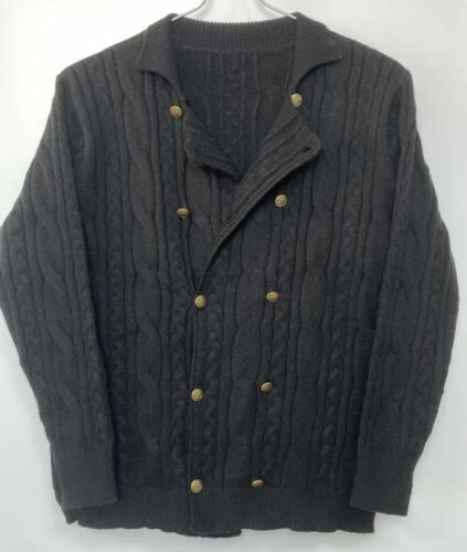 Mens Cardigan Sweater Comfy Outwear Knit Casual Long Sleeve Winter Big 2XL