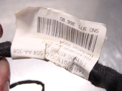 Volkswagen Tiguan Driver Front Heat Seat Wire Harness 09 10 11 12  