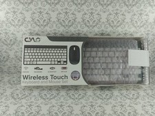 CYLO Plug  Play Wireless Mouse and Keyboard Silver  White Universal PC or MAC