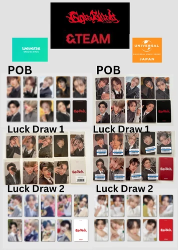 &TEAM 月狼 Go in Blind JAPAN POB Weverse Universal Official photo card Pre Order