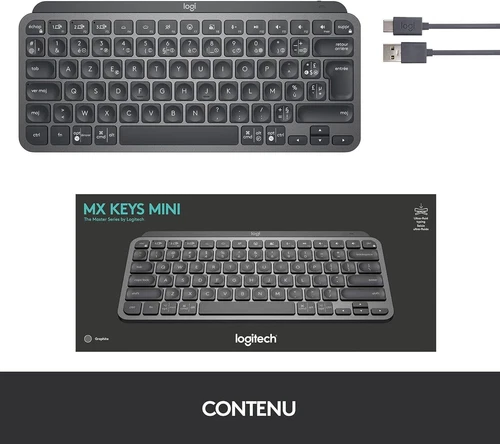 logitech mx keys mini keyboard Azerty (french) - Grafit/graphite - Condition NEW