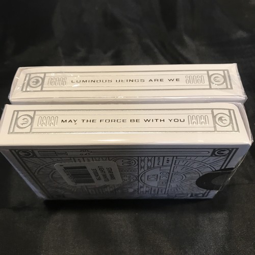 Cartas de Juego Star Wars Lado Luz Blanco Plata Premium Teoría11 NUEVO Lote de 2 Mazos - Imagen 3 de 5