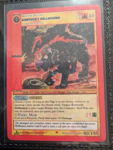 MetaZoo Cryptid Nation 1st Edition - KENTUCKY HELLHOUND 90/159 Reverse Holo NM/M - Picture 1 of 1