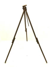 Vintage Used Folding Three Legged Unusual Tripod Easel Artwork Display Wooden