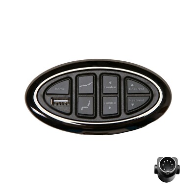 7 Button 7 Pin Hand Control Switch Okin JLDK.15.07.10 Power Recliner With USB