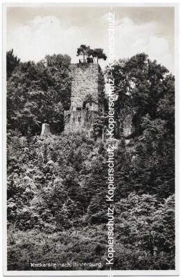 Postcard - Postcard Neckarsteinach, Hinterburg, old Schadeck, unused
