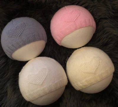 Hand knitted Preemie, Premature, Early Baby Hat (from 1lbs up 3 months)