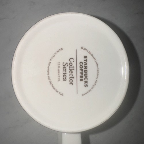 Starbucks 2012 Chicago Global Icon City 16oz Keramik Kaffeebecher Blau - Bild 6 von 6