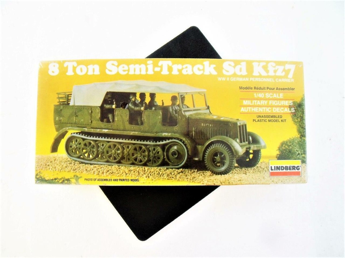 Sd.Kfz.7 WWII ドイツ 8トン セミトラック 1/40 リンドバーグ LINDBERG GERMAN WWII 8 TON SEMI TRACK SD KFZ7 MILITARY MODEL