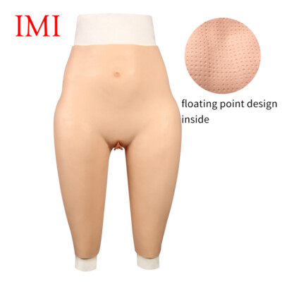 FSYH Mutandine in Silicone da Crossdresser Vagina Finta Butt Lifter Imbottito Enhancer Pantaloni della Figa per Transgender,Marrone,Basic