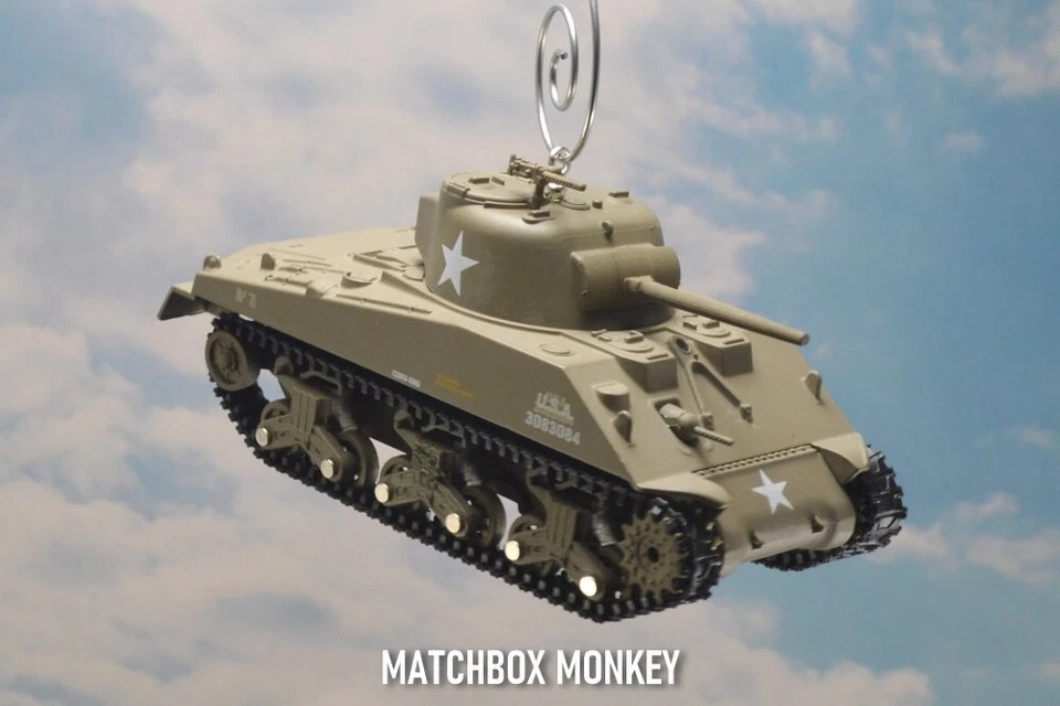 1941 USA Sherman M4 Jumbo Tank World War II WWII Christmas Ornament Cobra King - Image 4 of 4