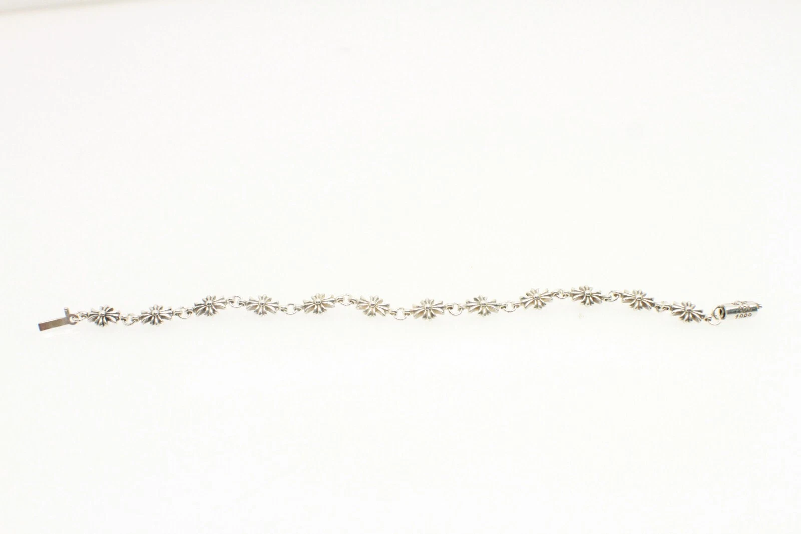 CHROME HEARTS Bracciale piccolo cuore cromato lungo 7 1 2 pollici