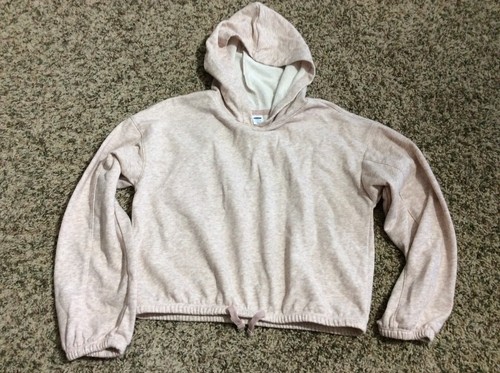 Girls Old Navy Crop Hooded Sweatshirt Large 10/12 EUC