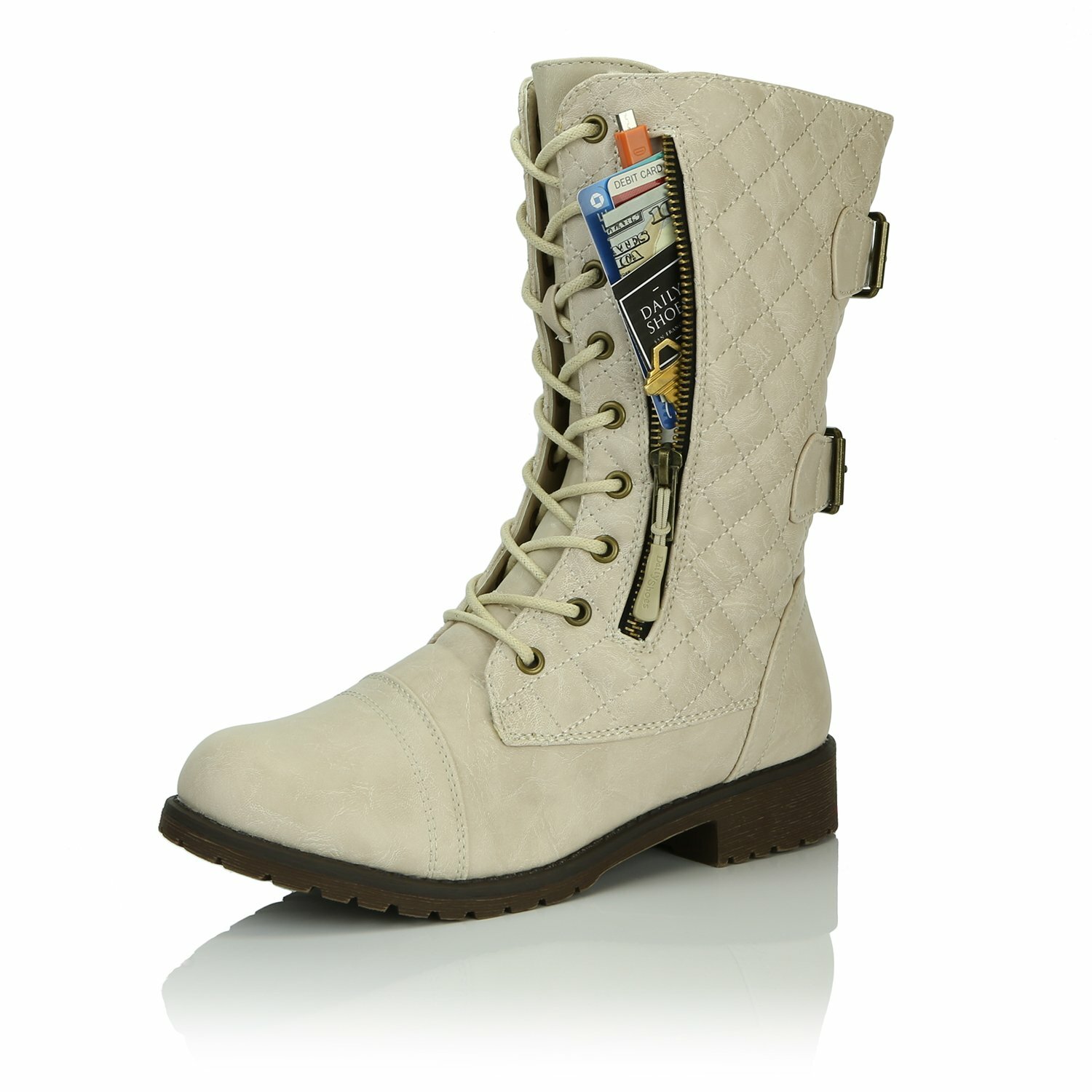 atwell shearling quilted boots