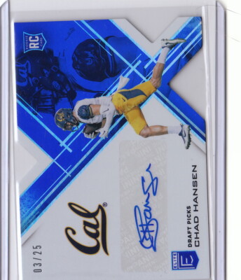  2017 Elite Draft Picks Autographs Aspirations Blue #192 Chad Hansen Texans /25