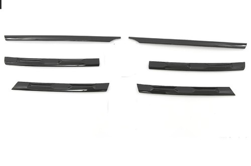 Gloss Black Front Center Grille Grill Strip Trim For Volkswagen Tiguan 2018-2021 - Picture 6 of 6