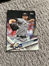 2017 Topps Series 1 Baseball Card #163 Adam Conley Miami Marlins