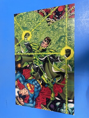 DC COMICS GREEN LANTERN PARALLAX VERSUS SUPERMAN POSTER PIN UP BRAND NEW.