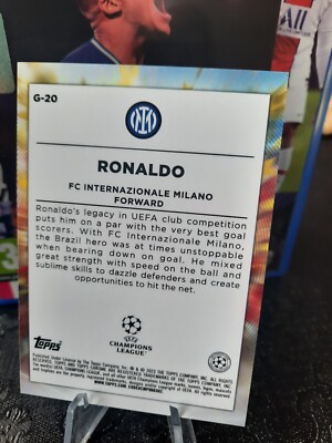 Topps Chrome 22/23 UCC - Ronaldo R9 Golazo Gold Lava (1:960