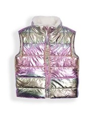Kids Metallic Reversible Vest Size Small