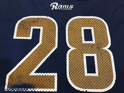 Vintage Champion NFL St. Louis Rams FAULK #28 Football Jersey Sz