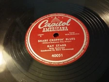 KAY STARR - 1947 CAPITOL 40051 - SHARE CROPPIN' BLUES/LONESOMEST GAL IN TOWN