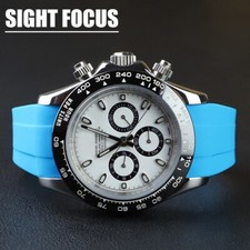 Cinturino orologio gomma estremità curva 20 mm per Rolex Daytona Cosmograph Submariner GMT II