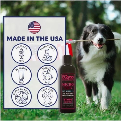 EQyss Grooming Products Micro Tek Pet Shampoo For Dog, Cats, Puppies 16oz