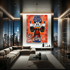 Tela Pop Art Colorata Dagobert Duck - Decorazione da Parete Moderna